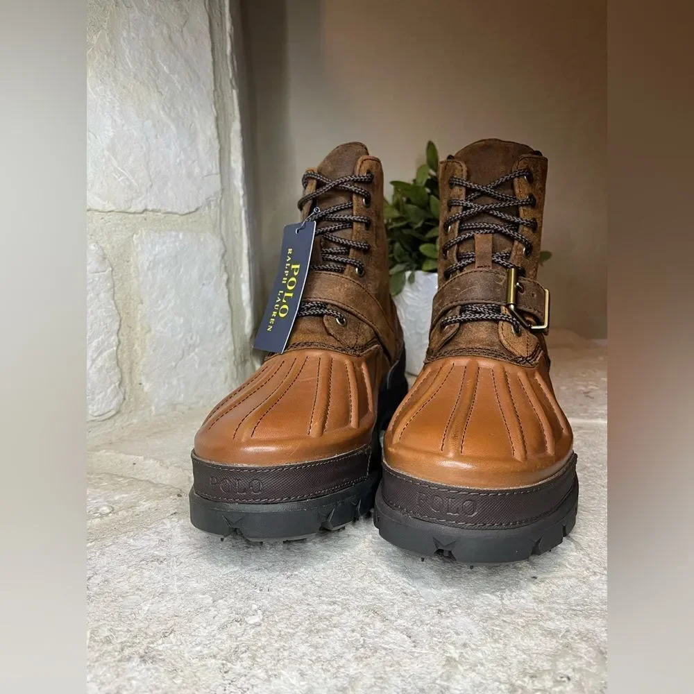 Polo Ralph Lauren Oslo High Waterproof Leather-Suede Boot 9.5
